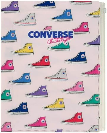 Amazon 学研ステイフル Converse クリアファイル 6ポケット ファスナーポケット付き シューズ H クリアホルダー 文房具 オフィス用品