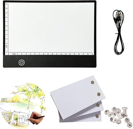 kit de libro plegable: papel de animación de 270 hojas con tornillos extraíbles y caja de