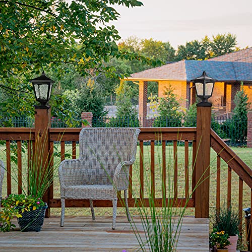 Solar Post Lights Outdoor Solar Lamp Post Cap Light 4x4 for Fence