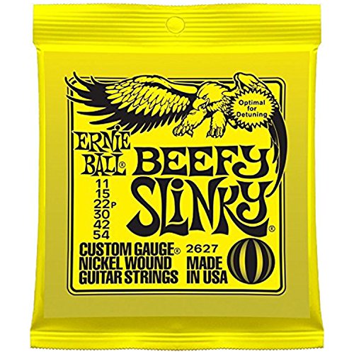 12 SETS Ernie Ball 2627 Nickel Beefy Slinky Drop Tuning Electric Guitar Strings