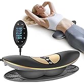 Cordless Electric Lumbar Traction Device, 4-in-1 Multifunctional Back Massager for Low Back Pain Relief with Controller, Optional Dynamic Traction, Microcurrent Therapy, Hyperthermia and Vibration