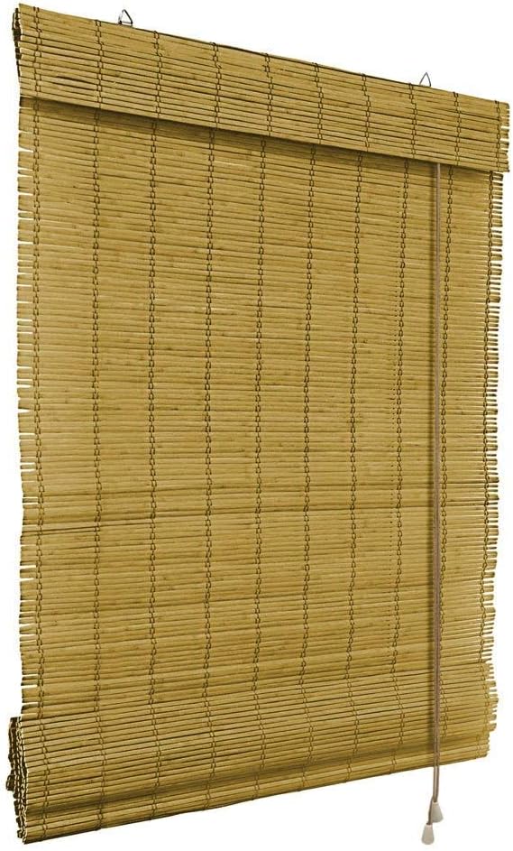 Victoria M. Klemmfix Bamboo Roman Blind 90 x 220 cm in Brown Colour - Blinds without Drilling with Klemmfix Technology