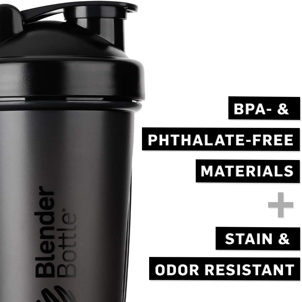BlenderBottle Classic Loop Shaker cup / Diet Shaker / Protein Shaker with Blenderball 820ml capacity, scales up to 600ml - Cyan - Image 3