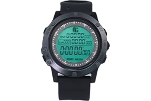 SAILUPXINYUAN Sports Referee Watch Football Soccer Game Coach Referee Timer with Stainless Steel Buckle & Referee Whistle with Finger Grip