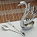 Amicc® Swan Shaped Style Fashion Kitchen Stainless Steel Fork and Spoon Holder
