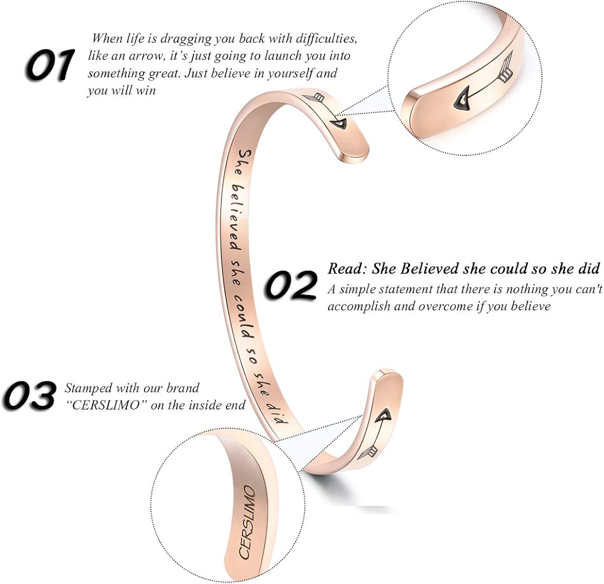 CERSLIMO Friendship Bracelet for Womens - Image 3