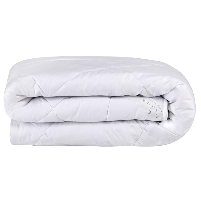 Feluna Ganzjahres-Decke Kamelhaar-Steppdecke aus 100% Kamelhaarflaum Winter-Bettdecke Duo - 135x200cm