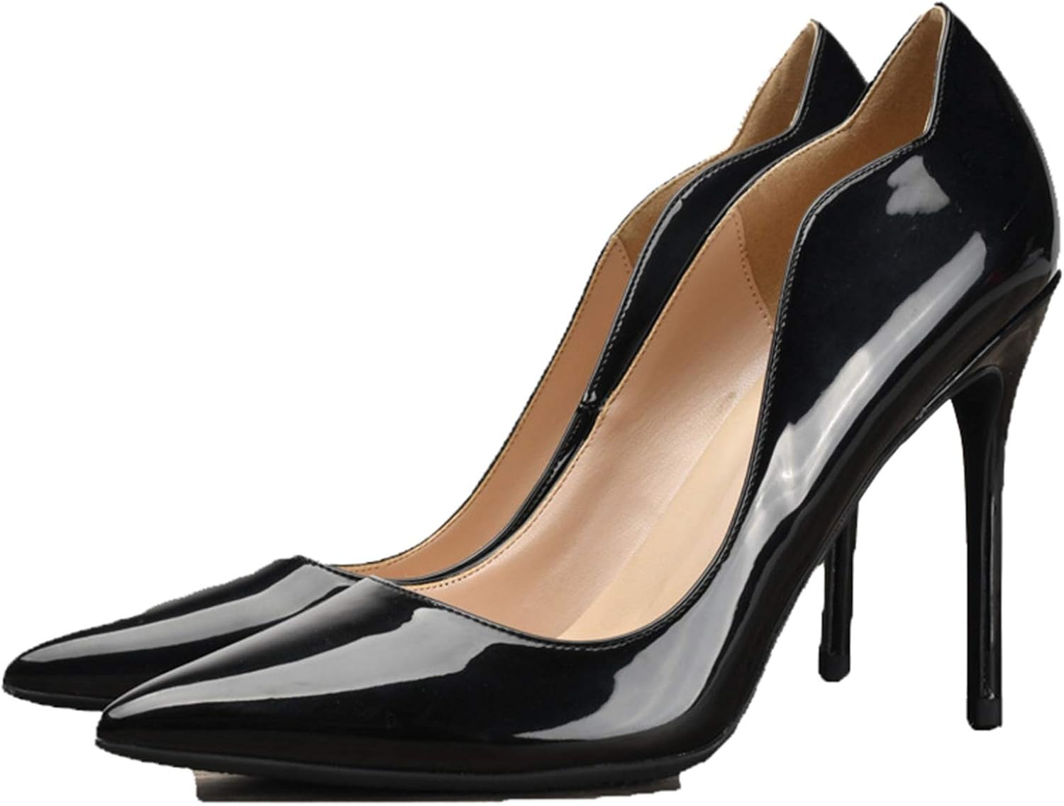 Zapatos de tacón Alto con Punta Estrecha para Mujer, Tacones de Aguja Poco Profundos, Zapatos de Zapatos de tacón Alto con Punta Estrecha para Mujer, Tacones de Aguja Poco Profundos, Zapatos de
