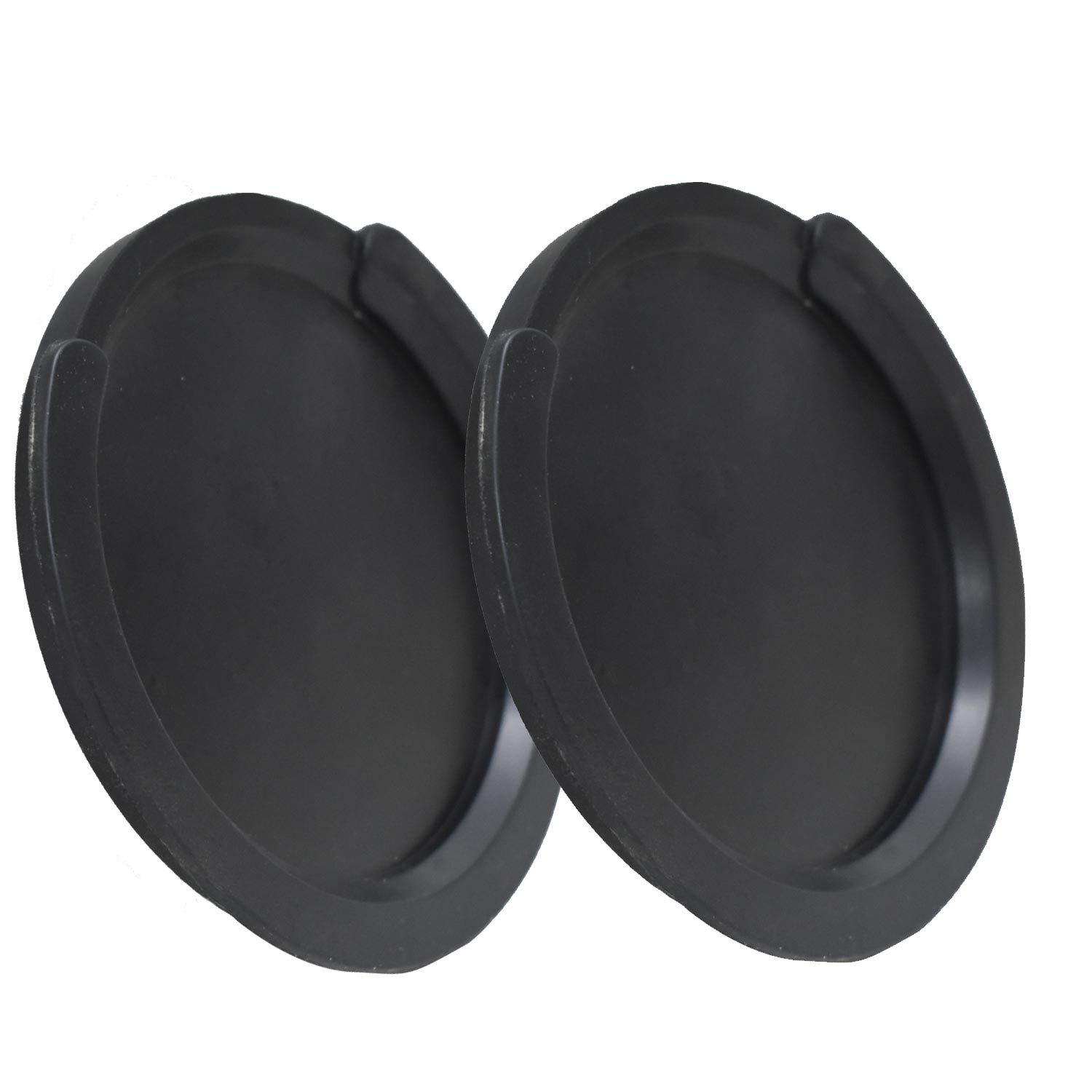2Pcs 4 Inch Guitar Soundhole Cover Soft Rubber Feedback Buster for Acoustic Folk Guitar(Black)