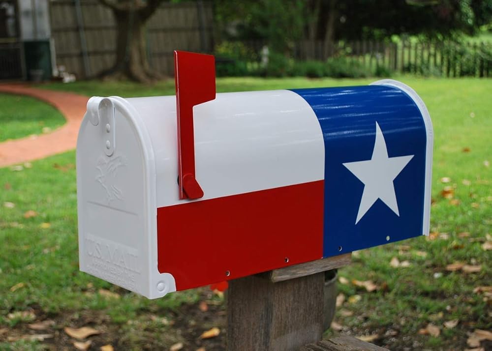 Texas Flag Mailbox Handmade
