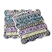 NEWLAKE Striped Jacquard Style Cotton Throw Pillow Covers (2 Pieces, 18X18 Inch)