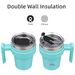 Konokyo 10 oz Tumbler with Handle and 2 Straw 2