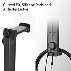 NEETTO HS906 Headphone Stand & Hanger 2 in 1, Above