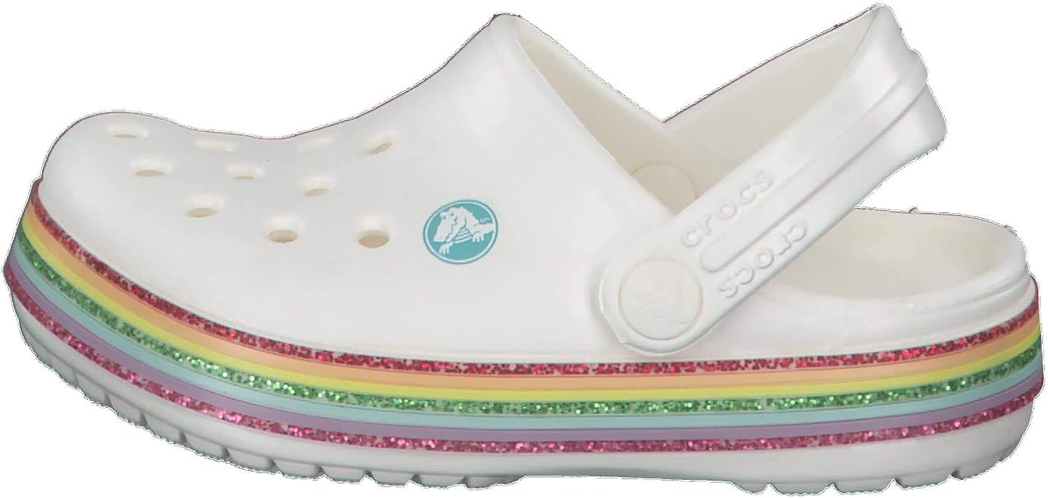 Scarpe e borse Zoccoli Unisex Bambini Crocs Crocband Rainbow Glitter Clog  urban-earth.co.uk