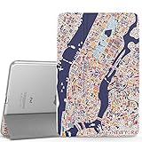MoKo iPad Mini 4 Case - Slim Lightweight Smart-shell Stand Cover with Translucent Frosted Back Protector for iPad Mini 4 7.9 inch 2015 Release Tablet, New York City (with Auto Wake / Sleep)