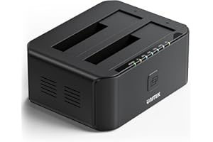Unitek USB 3.0 to SATA I/II/III Dual Bay External Hard Drive Docking Station for 2.5 / 3.5-inch HDD SSD, Hard Drive Duplicato