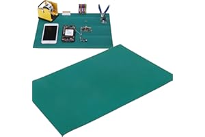 CYTGOUPER ESD Anti Static Mat, 15.7 x 11.8 x 0.08inches Anti Static Blanket Desktop Mat Heat Resistant Rubber Mat ESD Protection for Tablet PC Phone Circuit Board Repair