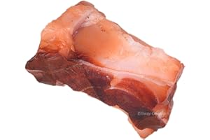 ERLIWAY Carnelian Raw Crystals, Large 1.25-2.0" Healing Crystals Natural Rough Stones Crystal for Tumbling, Cabbing, Fountain Rocks, Decoration, Polishing, Wire Wrapping, Wicca & Reiki