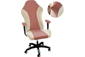 Lavish Cover Velvet Stretchable Gaming Chair Cover, Washable, Anti-Scratch Slipcover with Armrest Protection, Cat Scratch Proof for Office and Computer Chairs(No Chair, Pink)