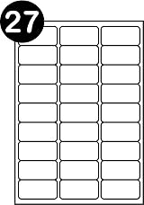 SmithPackaging A4 Self Adhesive Address Labels 2700 L6011 L4737 63.5x29.6 mm view 2