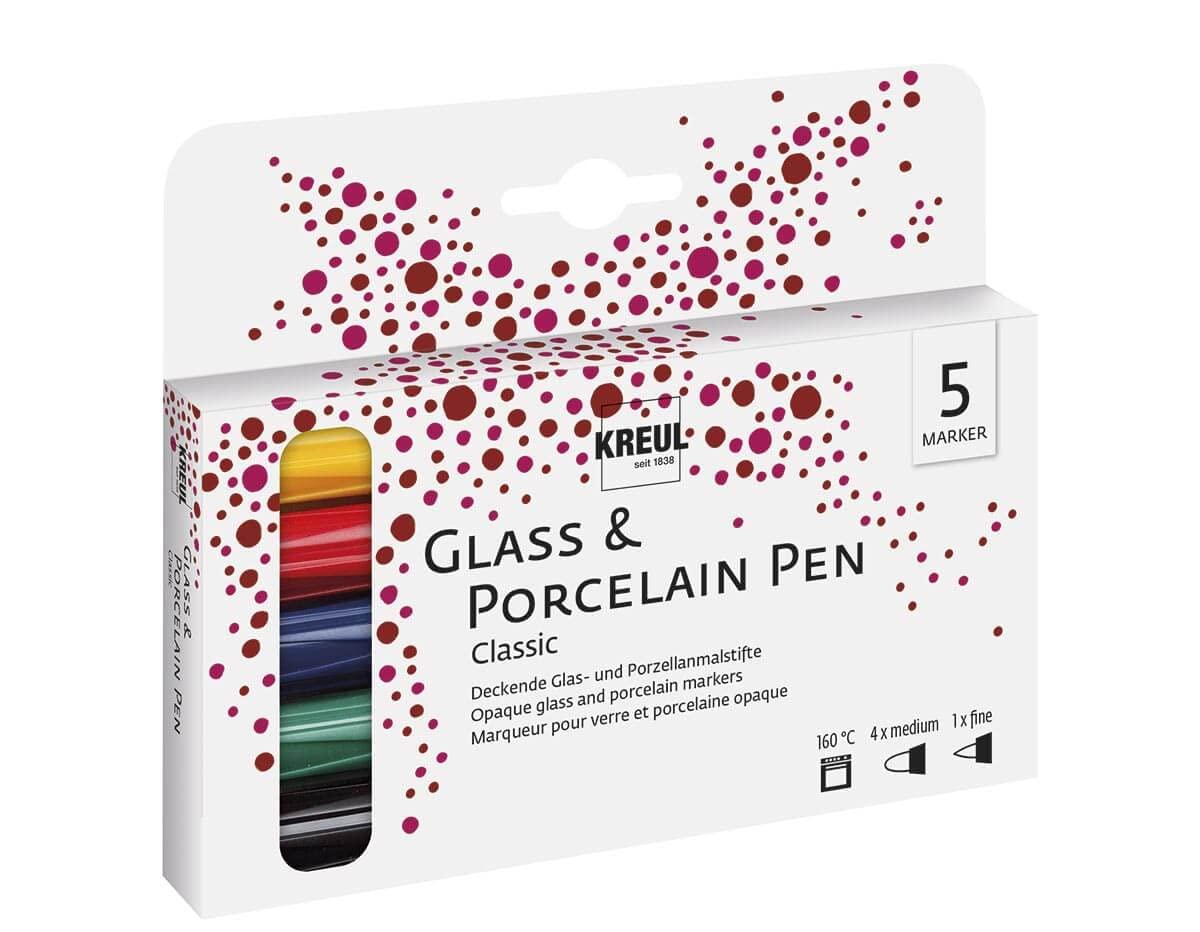 KREUL Hobby Line 16350, Porcelain pen. Brilliant - Set of 5