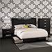 South Shore Step One 4-Piece Bedroom Set Pure Black, Contemporary