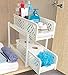 Ideaworks Two-tier Under Sink Sliding Shelf, White, standard, (TV7465)