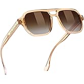 FEISEDY Polarized Aviator Sunglasses Men Women, Retro 70s Style Design - UV400 Protection, Driving & Daily Wear B0203