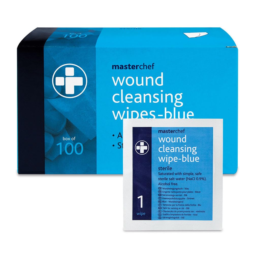 MasterChef Moist Blue Cleansing Wipes (Box of 100) (RL714)