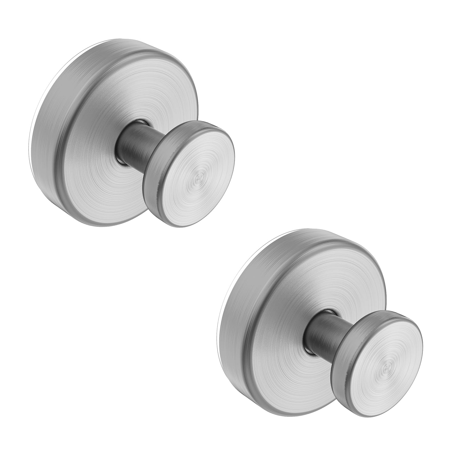 Photo 1 of Bntuk Suction Cup Hooks for Shower, Removable Towel Hooks for Bathroom Window Glass Door Wall, Bath Robe Looafh Hook for Hanging - 2 Pack, Silver