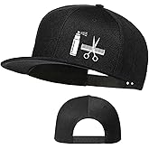 Jesus Christ Hats Mens Snapback Flat Bill Brim Hats for Men Black Snap Backpack Fitted Hat Baseball Cap Black