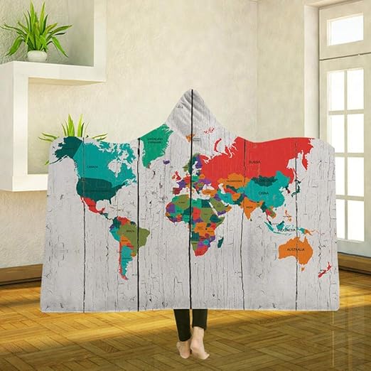 Not applicable Manta con Capucha Capa Manta de Yoga Mantas ...