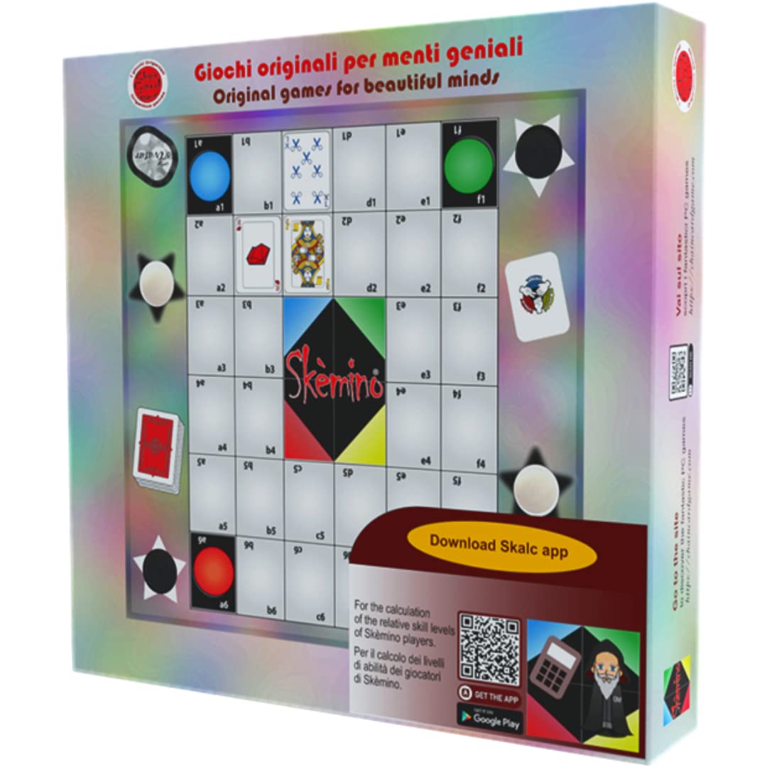 Skèmino ChainCardGame, Board Game, Instruction Manual in Italian