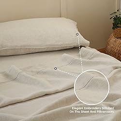 Simple&Opulence 100% Linen Sheet Set with