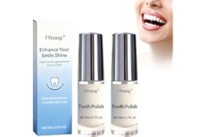 FYeang 2PCS Teeth Paint,Tooth Polish, Instant Clean Smile,Natural Teeth Brightening Paint,Teeth Brightening Polish,Portable &