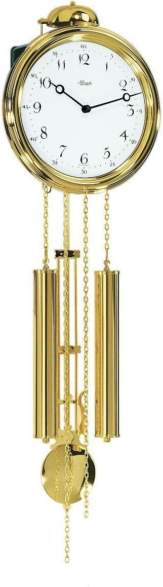 Watching ClocksHermle Neasden Mechanical Pendulum Wall Clock - Brass - 1/2 Hour Strike