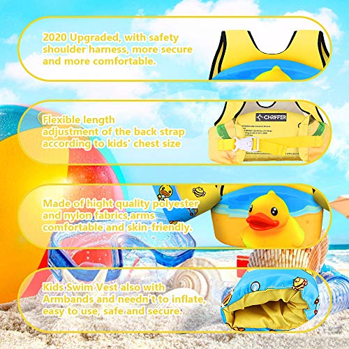 Chriffer Kids Swim Vest Life Jacket for 3050 Pounds Boys and Girls, Toddler Floaties with