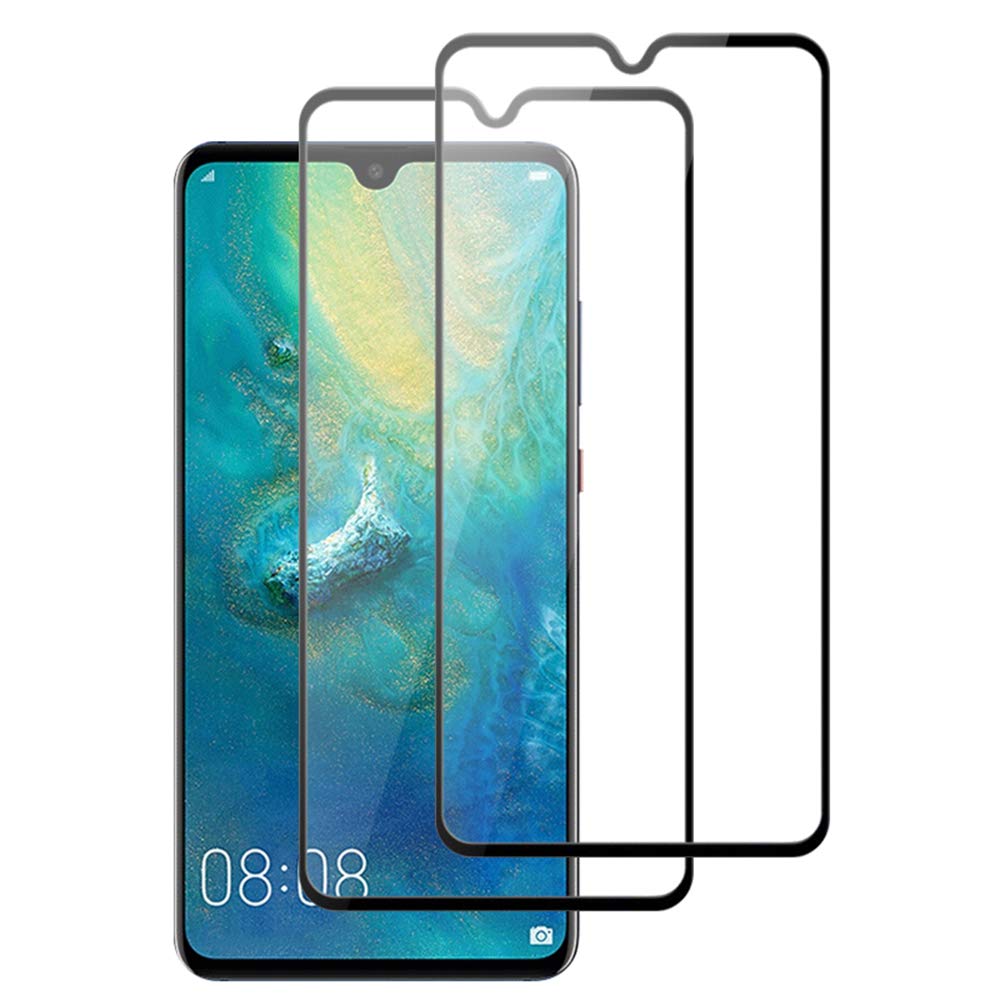 Semriver Screen Protector for Huawei Mate 20 Pro,Tempered Glass Protectors for Mate 20 Pro，HD Full Coverage Protector [2 Pack][Black] [Mate 20 Pro]