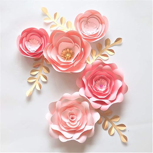 Mykk Flores Artificiales Flores De Papel Pared Decoracion Vivero