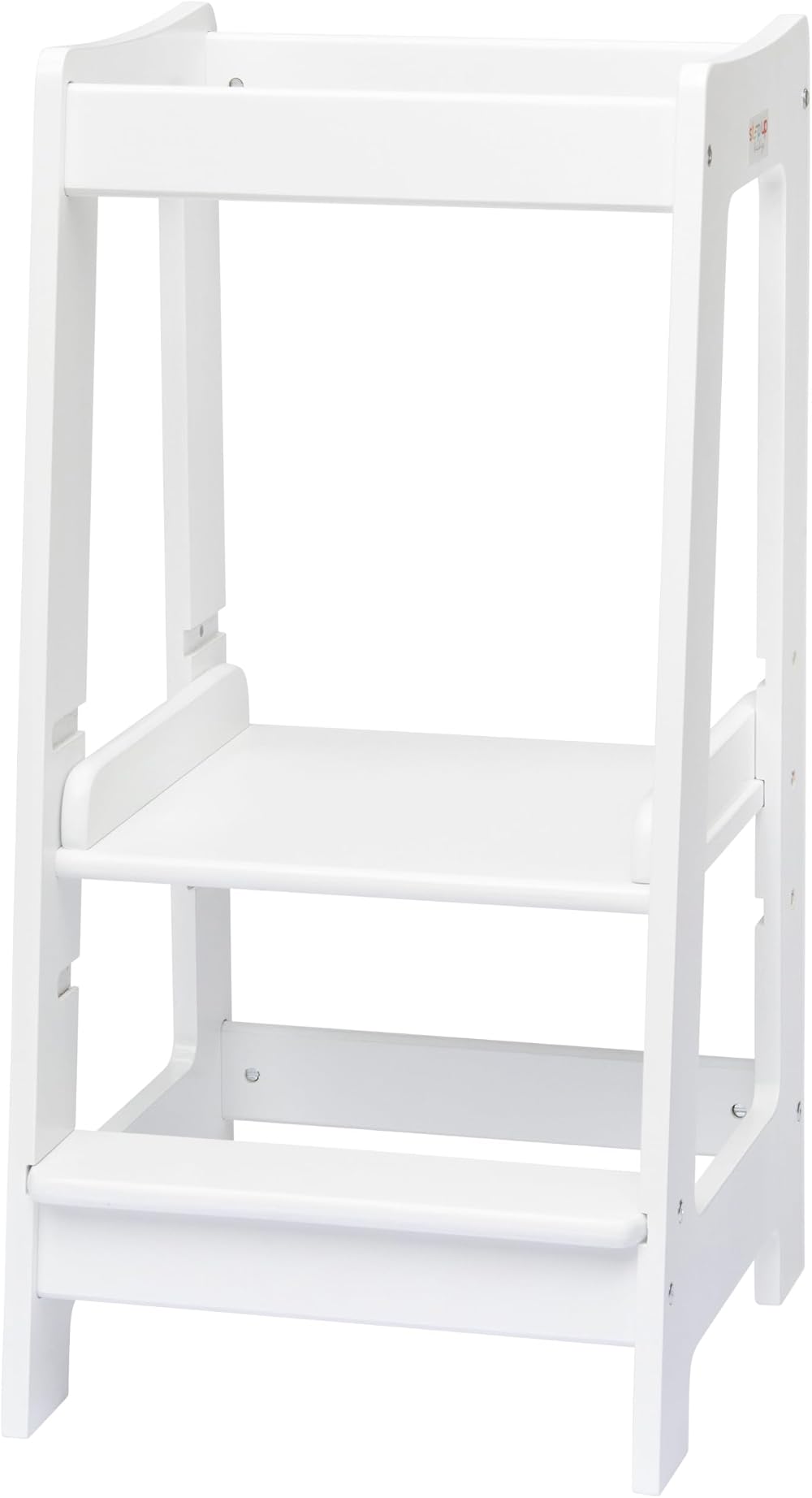 Stepup Baby Montessori Toddler Tower Adjustable Step White
