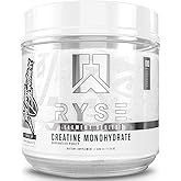 Ryse Creatine Monohydrate Powder - Unflavored - Supports Men &amp; Women Lean Muscle Growth, Strength, Power, and Endurance - Helps Reduce Fatigue and Improve Workout Recovery - 100 Servings