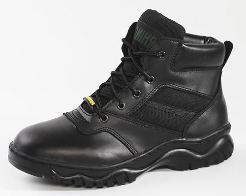6 inch black tactical boots