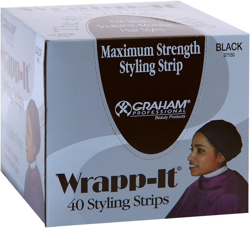 Graham waitFOR Wrapp-It Black Styling Strips 40 Pieces Hair Care