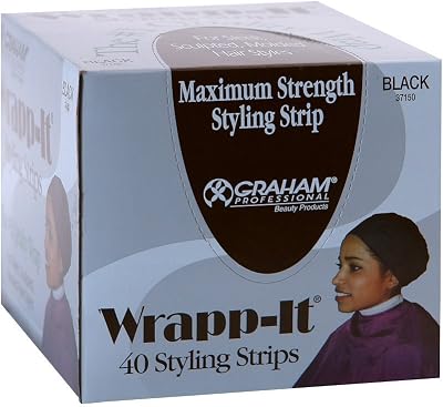 Graham waitFOR Wrapp-It Black Styling Strips 40 Pieces Hair Care