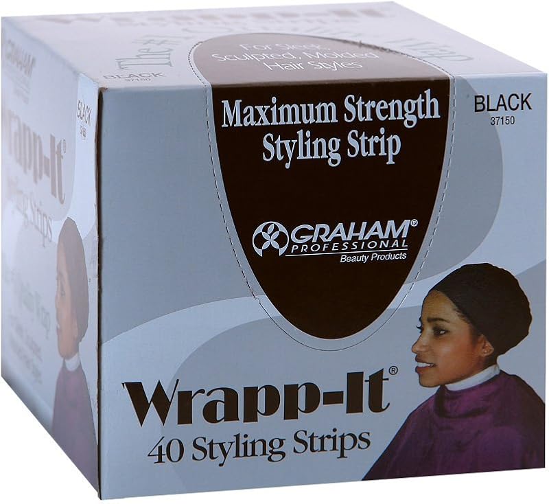 Graham waitFOR Wrapp-It Black Styling Strips 40 Pieces Hair Care