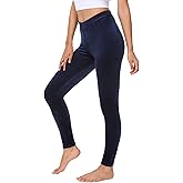 COZZYON Women Velour Leggings, High Waist Soft Leggings Warm Winter Velour Yoga Pants