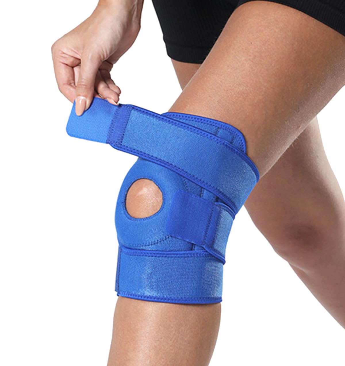 Photo 1 of Knee Braces for Knee Pain Knee Brace for Women Men, Patellar Tendon Support Strap, Knee Brace for Meniscus Tear Knee Compression Sleeve for Knee Pain (Blue)