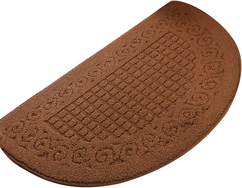 Loghot Polypropylene Half Round Pure Color Doormat Non