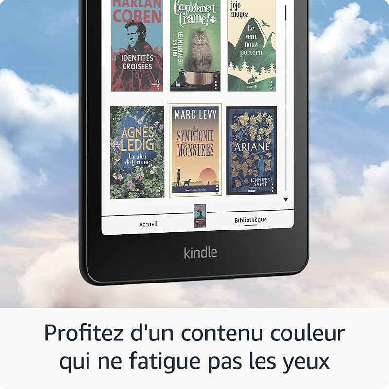 Kindle Colorsoft Signature Edition 32 Go (modèle 2024) : avec écran couleur, éclairage avant à réglage automatique, charge sans fil et grande autonomie (noir métallisé)