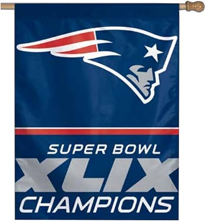 Amazon Com New England Patriots 27 X37 Super Bowl 49 Champ Banner Sports Outdoors